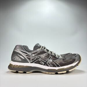 ASICS Gel-Nimbus 19 Gray White Running Shoes Athletic Sneakers T700N Men’s Sz 12